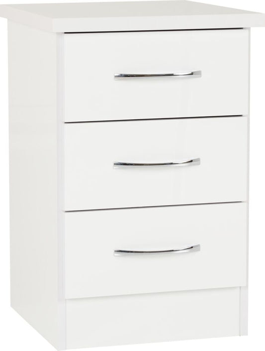 NVD 3 Drawer Bedside