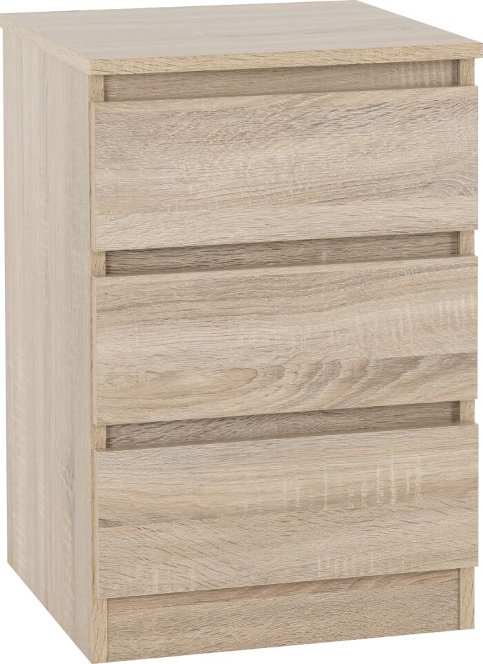 MLV 3 Drawer Bedside