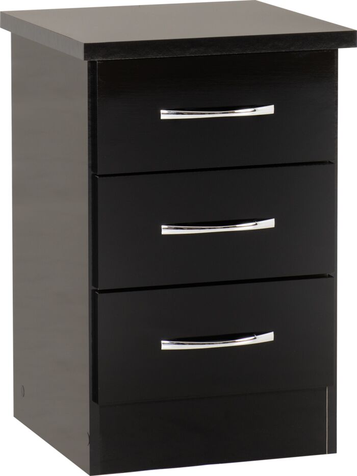 NVD 3 Drawer Bedside