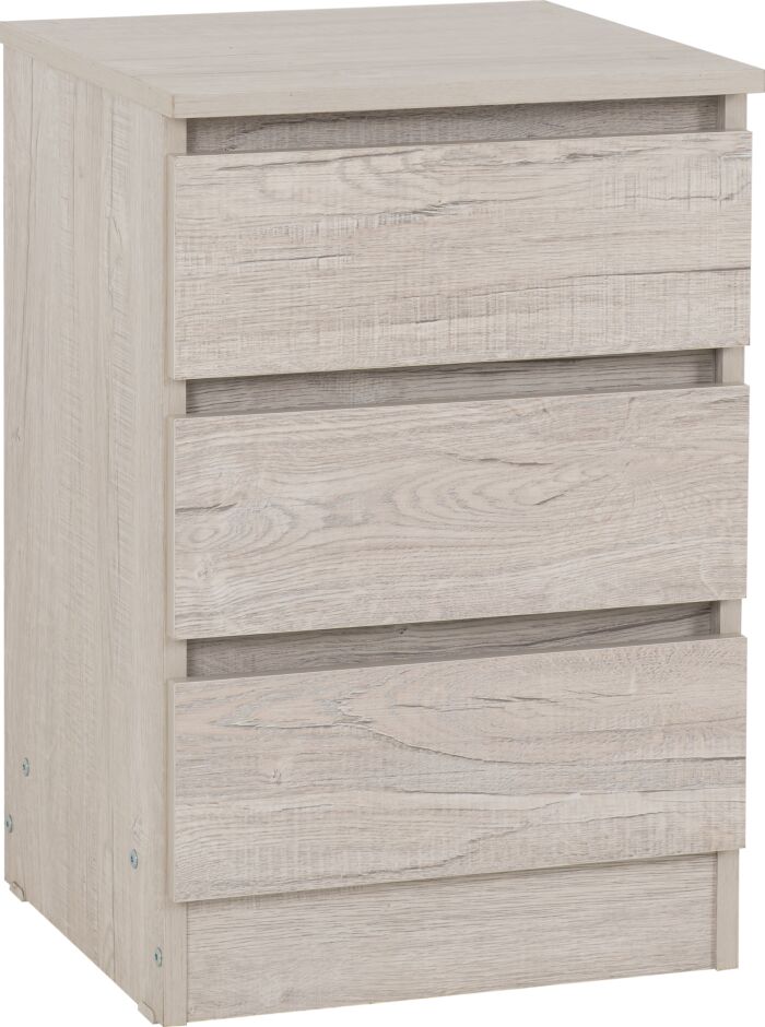 MLV 3 Drawer Bedside