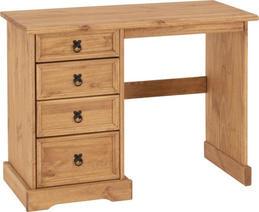 Corona Pine 4 Drawer Dressing Table/Desk