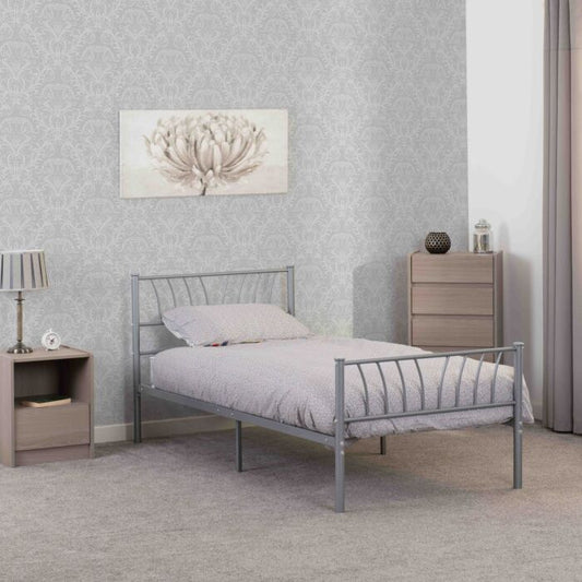 HLW 3ft Single Metal Bed