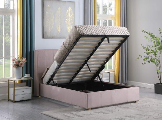 AML 4ft6” Double Velvet Ottoman Bedstead