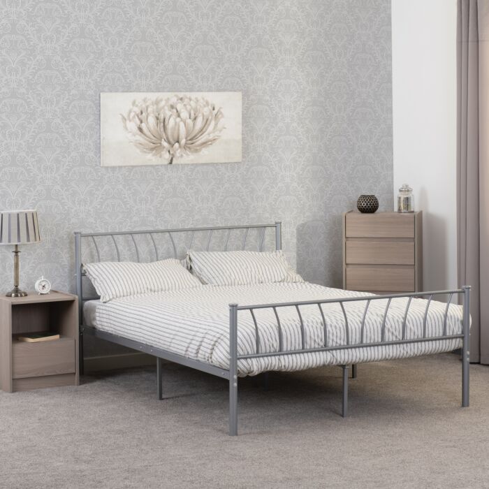HLW 4ft6 Double Metal Bed Frame