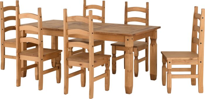 Corona 6ft Dining Table & 6 Chairs