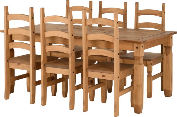 Corona 6ft Dining Table & 6 Chairs