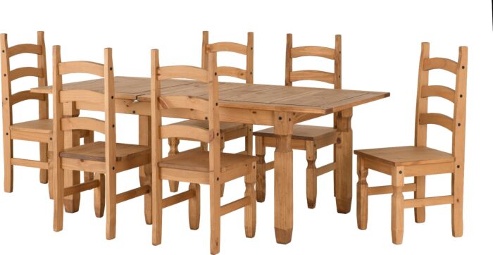 Corona Extending Dining Table & 6 Chairs