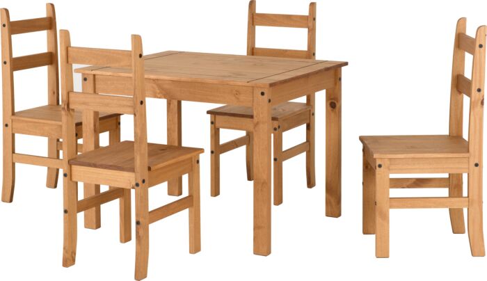 Corona Dining Table & 4 Chairs