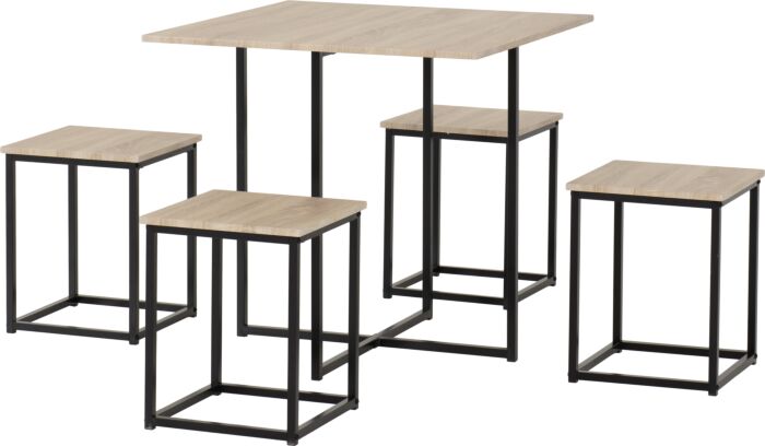 KEN 1+4 Stowaway Dining Set