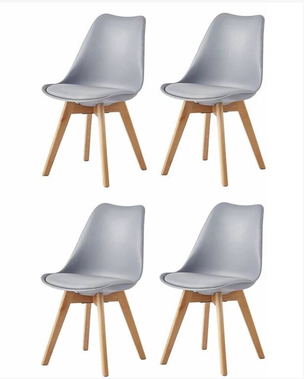 MM Set of 4 Grey Dining Chairs