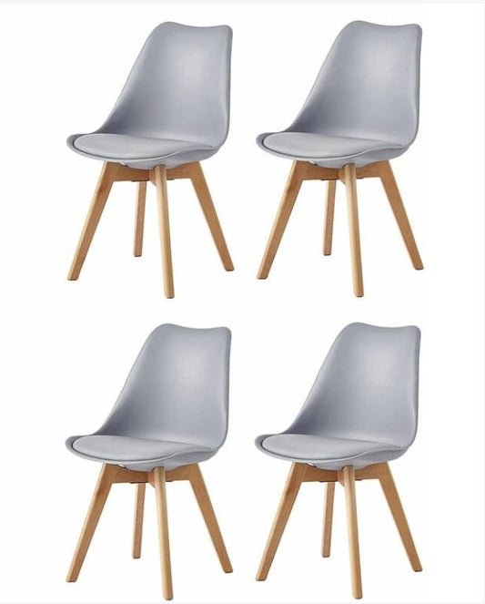 MM Set of 4 Grey Dining Chairs