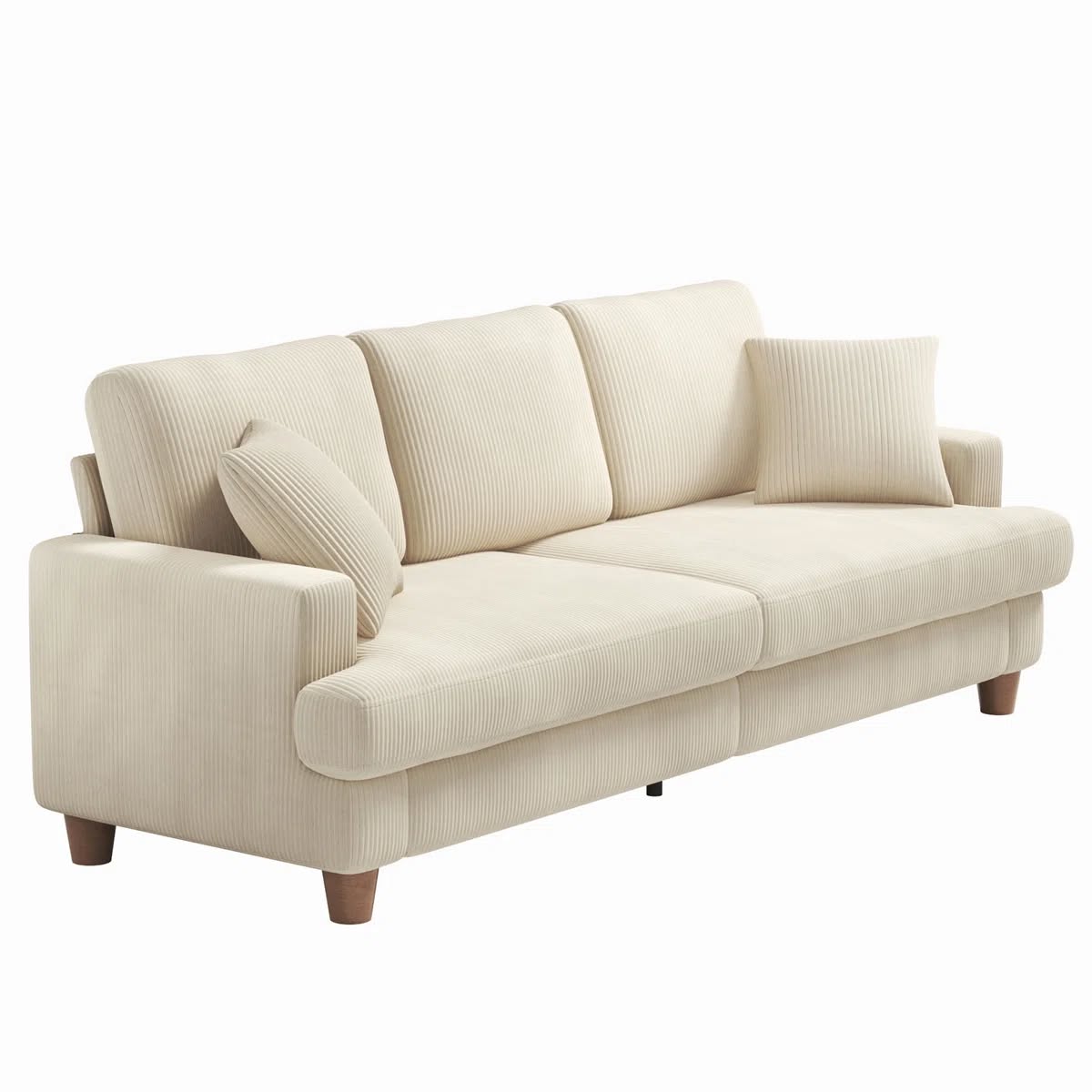 Cannon 3 Seater Beige Cord Sofa