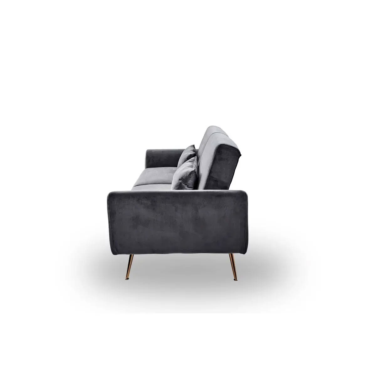 Thistle 3 Seater Grey Velvet Clic Clac Sofa Bed