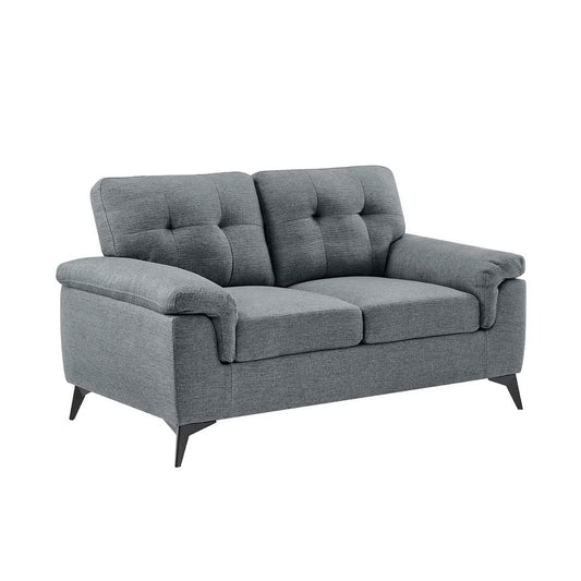 Walter 2 Seater Grey Upholstered Sofa