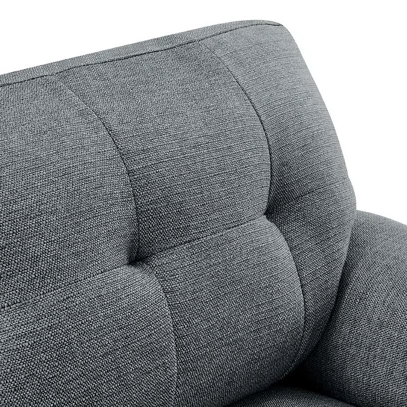 Walter 2 Seater Grey Upholstered Sofa