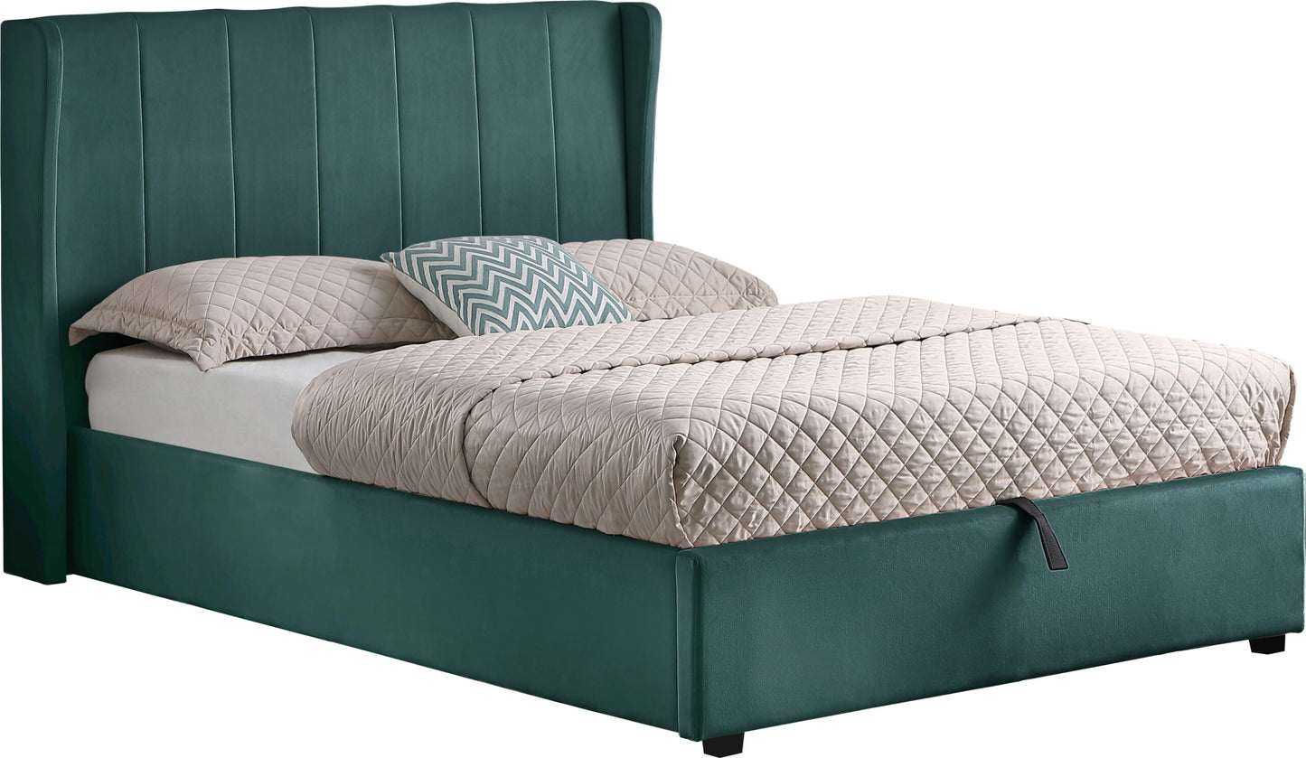 AML 5ft Kingsize Velvet Ottoman Bedstead