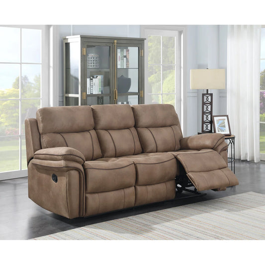 Adele 3 Seater Sahara Faux Leather Manual Recliner Sofa