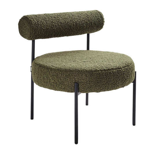 Beta Green Boucle Side Chair