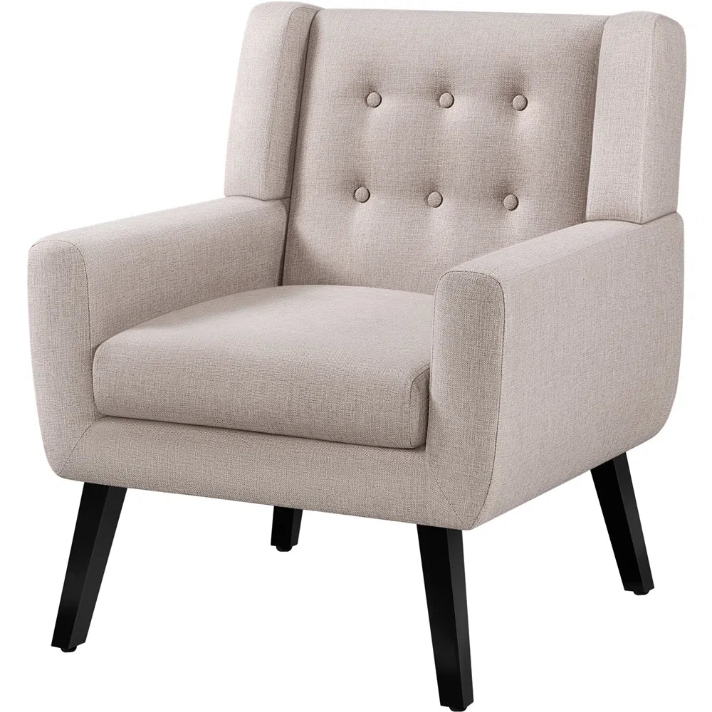 Sofia Beige Upholstered Armchair