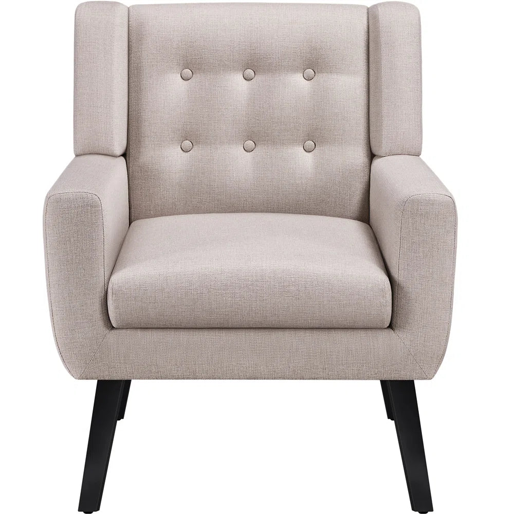 Sofia Beige Upholstered Armchair