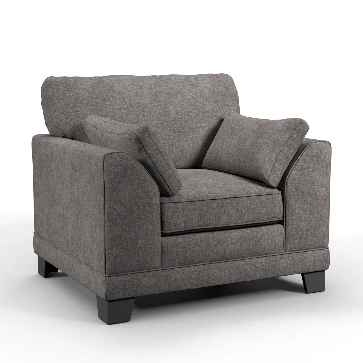 Atlas Grey Upholstered Armchair
