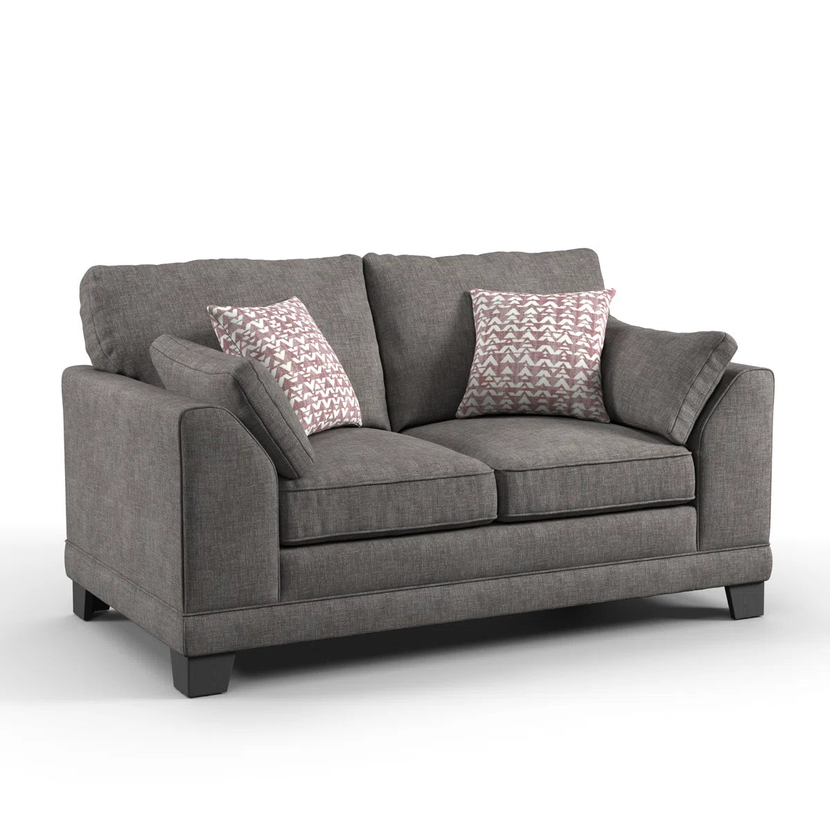 Atlas 2 Seat Grey Upholstered Sofa