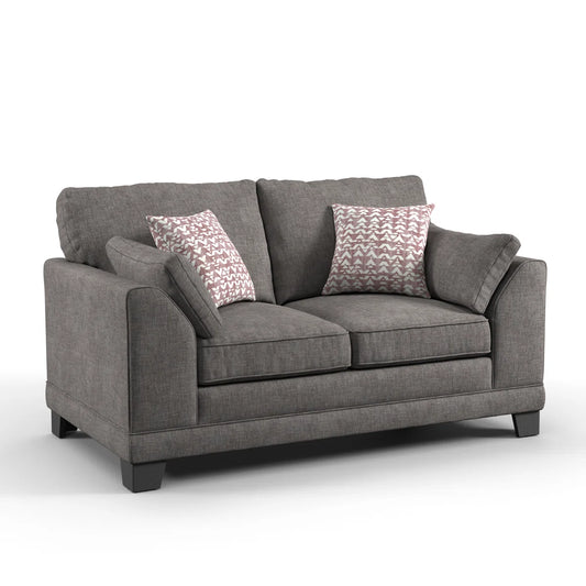 Atlas 2 Seat Grey Upholstered Sofa
