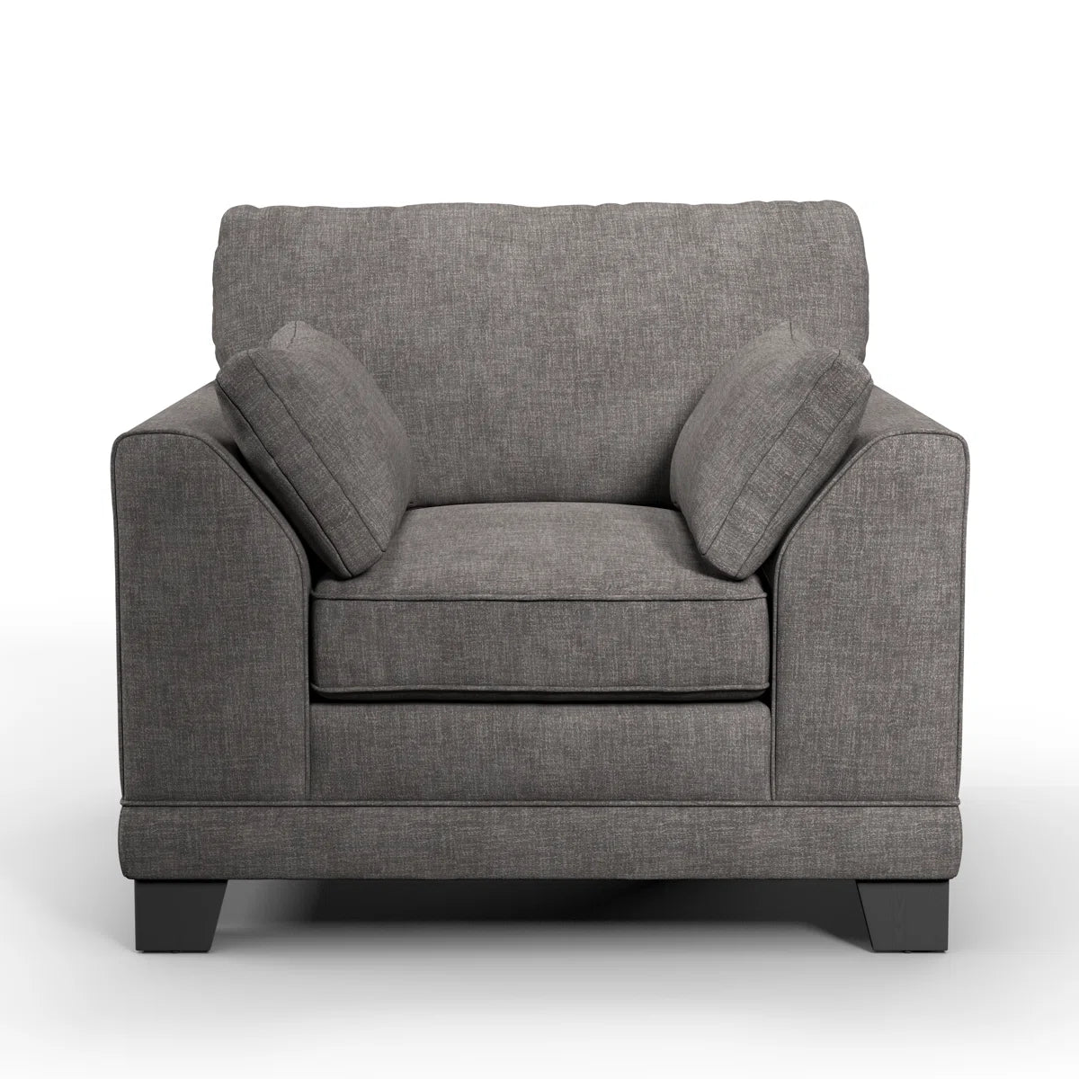 Atlas Grey Upholstered Armchair
