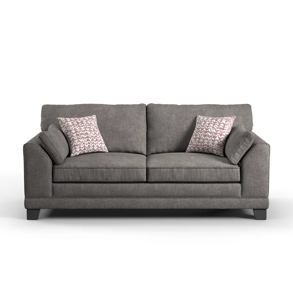Atlas 3 Seat Grey Upholstered Sofa