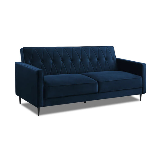 Artemus 3 Seat Navy Velvet Clic Clac Sofa Bed