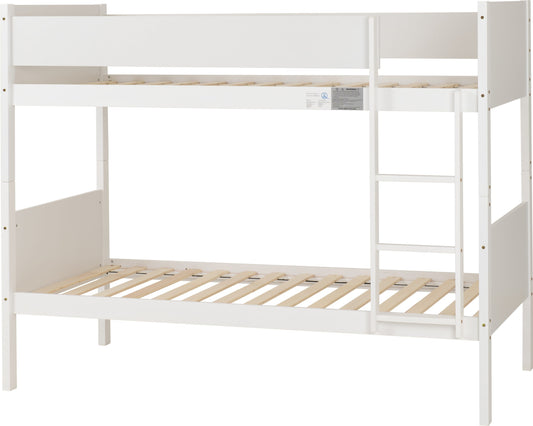 BRU 3ft Single White Bunk Bed