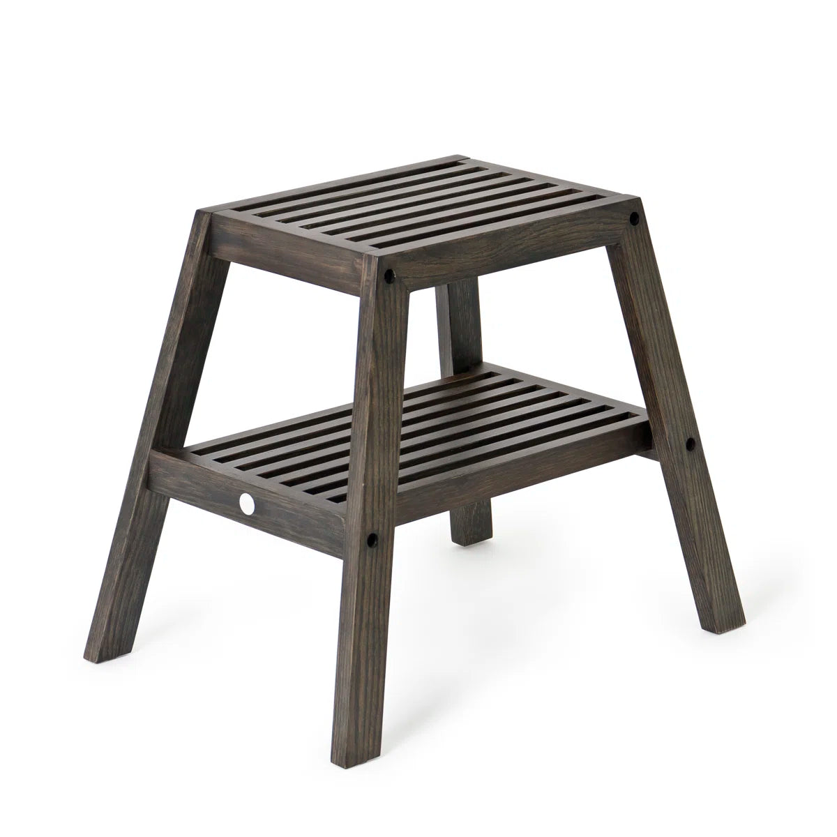 Lindie Dark Oak Slatted Stool