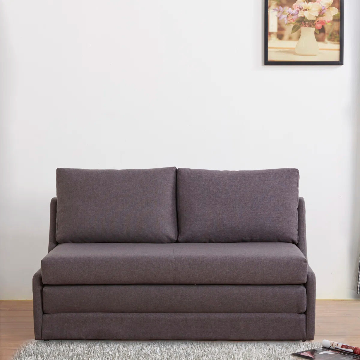 Boutique 2 Seat Grey Fold Out Sofa Bed