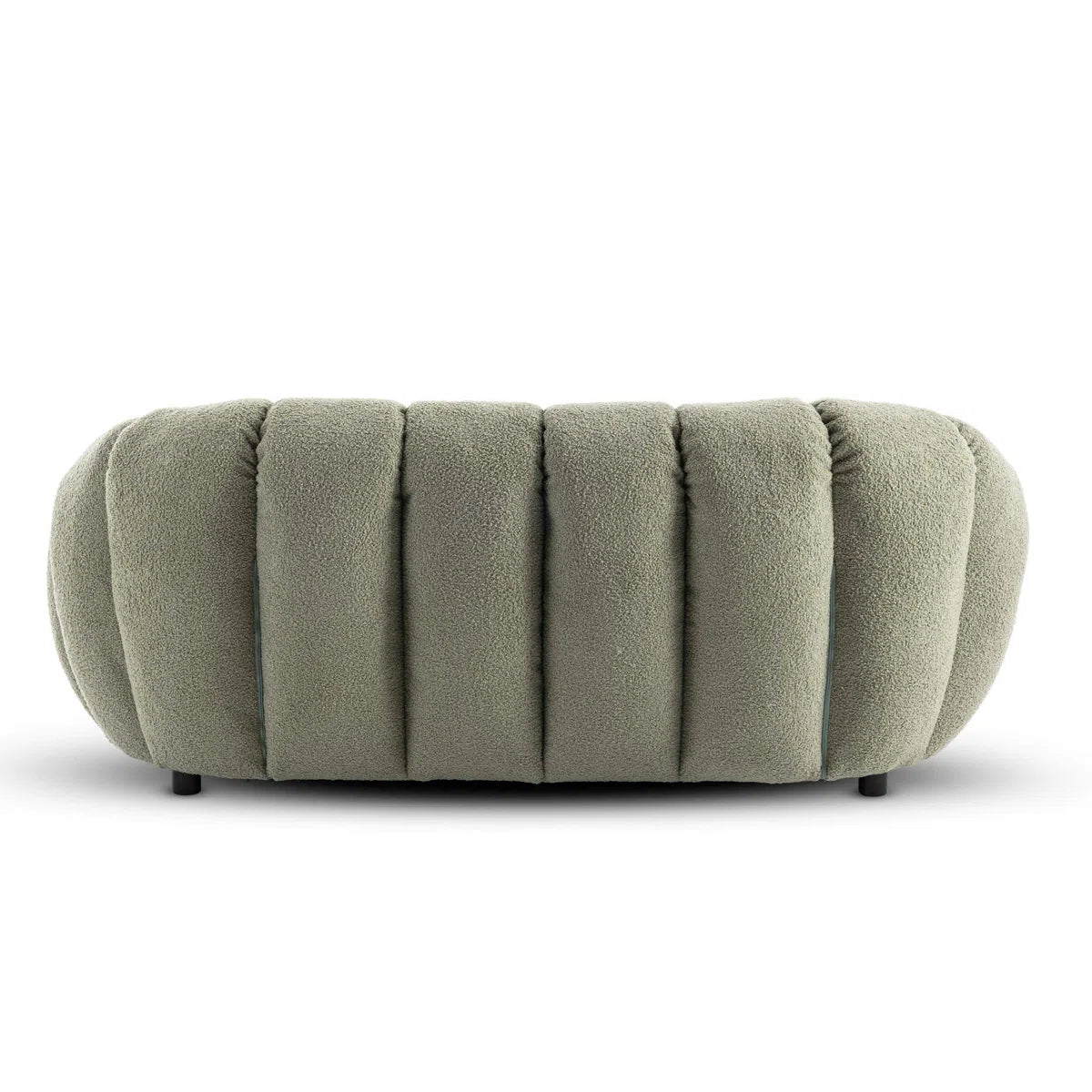 Bronsen 3 Seat Olive Boucle Low Sofa