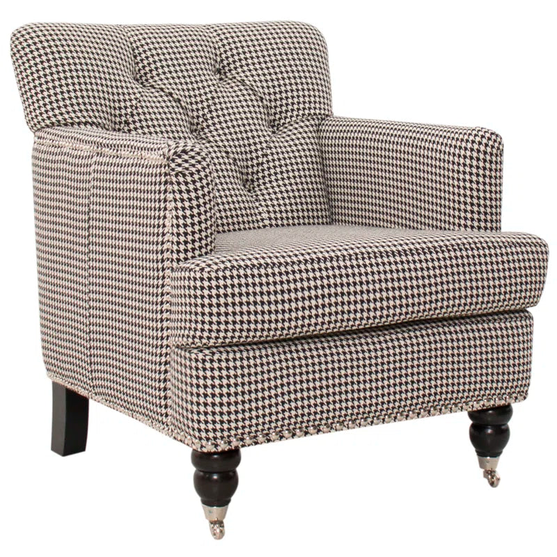 Brook Cotton Herringbone Armchair