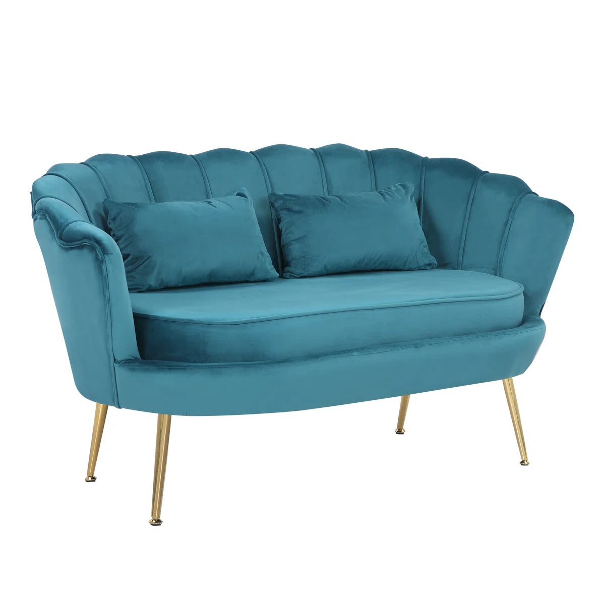 Michael 2 Seat Teal Velvet Loveseat