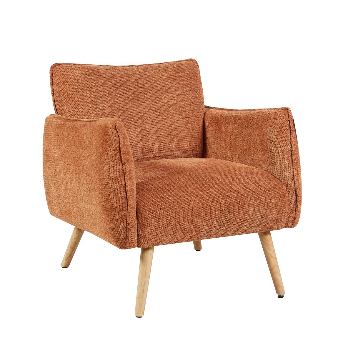Carvallo Burnt Orange Upholstered Armchair