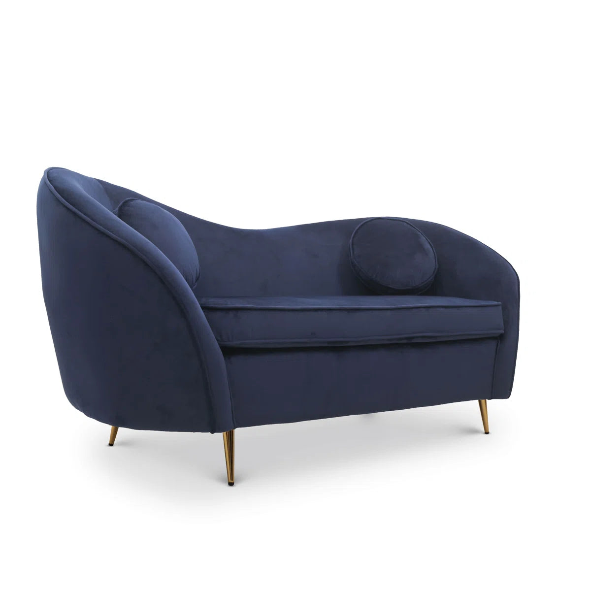 Catania 2 Seat Navy Velvet Sofa
