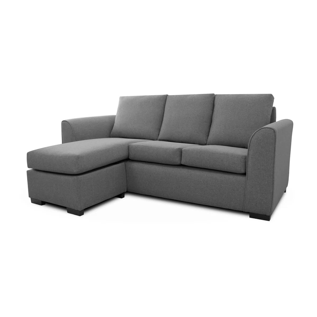 Melis 3 Seat Grey Reversible Chaise Sofa