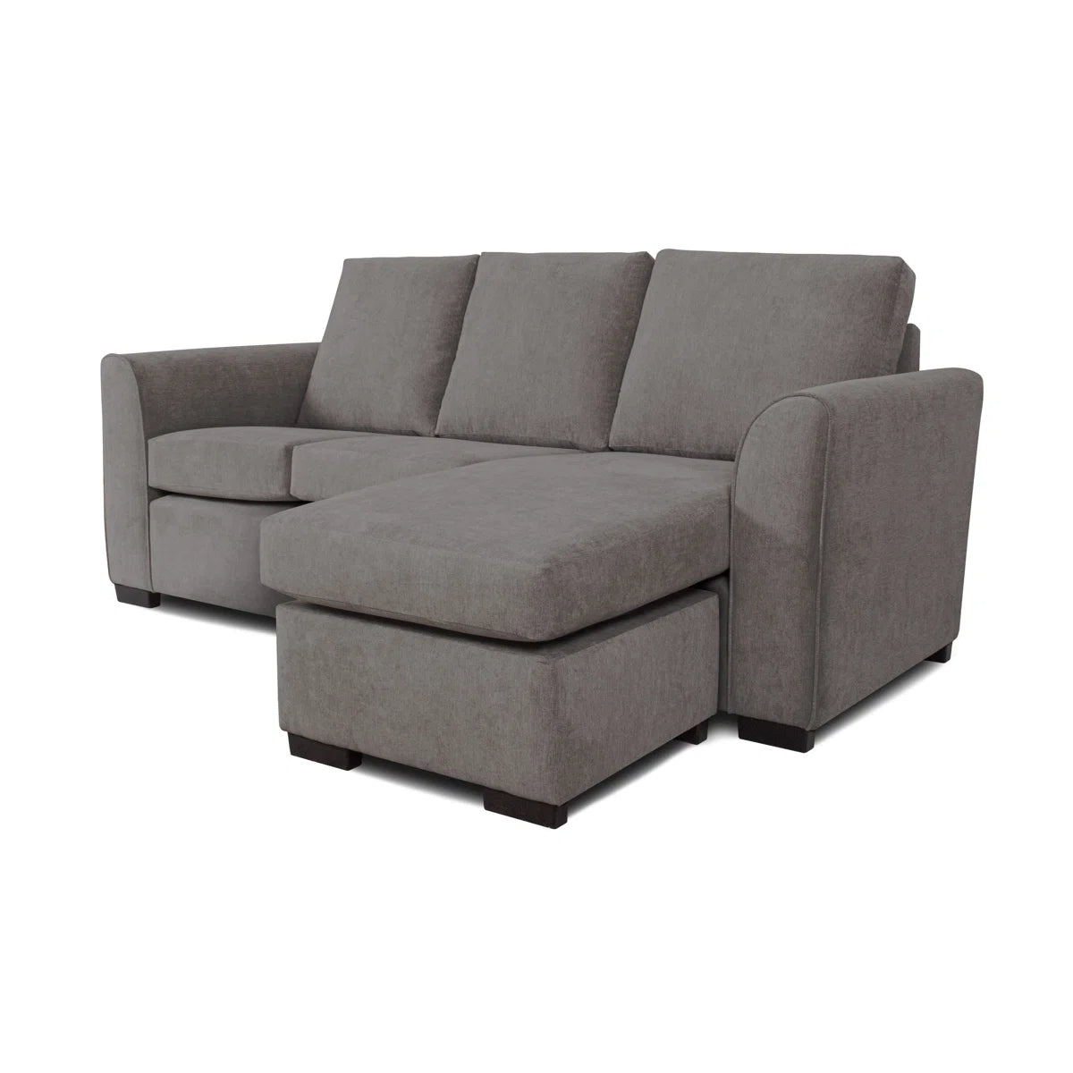 Melis Grey Upholstered Sofa with Adjustable Chaise