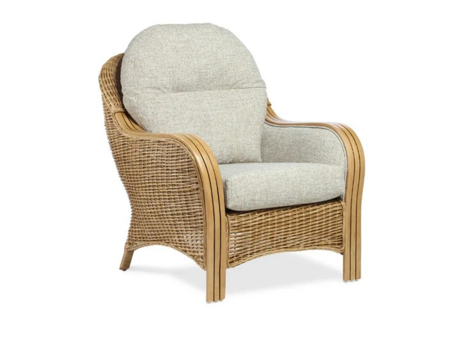 Centurion Grey Upholstered Wicker Conservatory Armchair