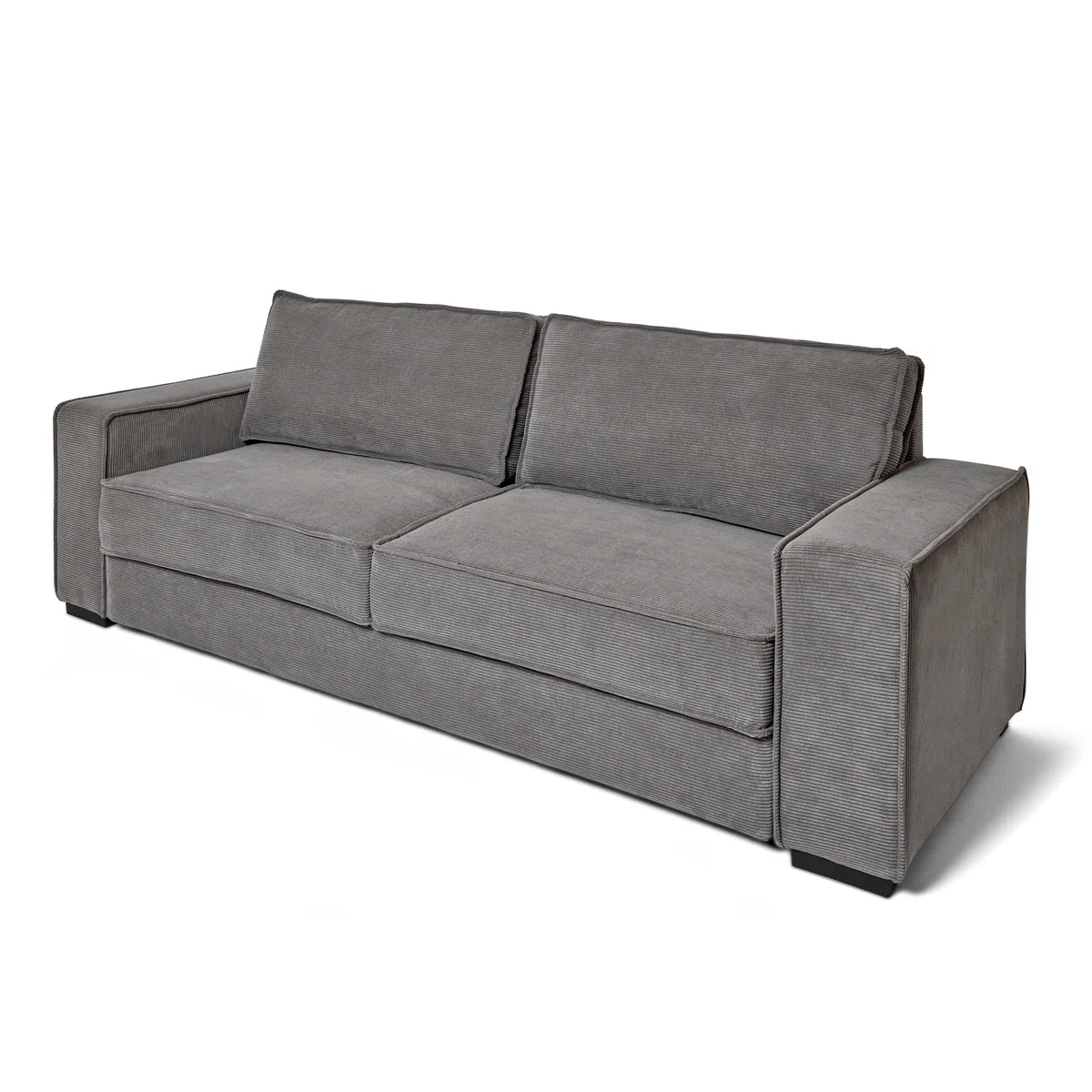 Charlene 4 Seat Grey Cord Sofa