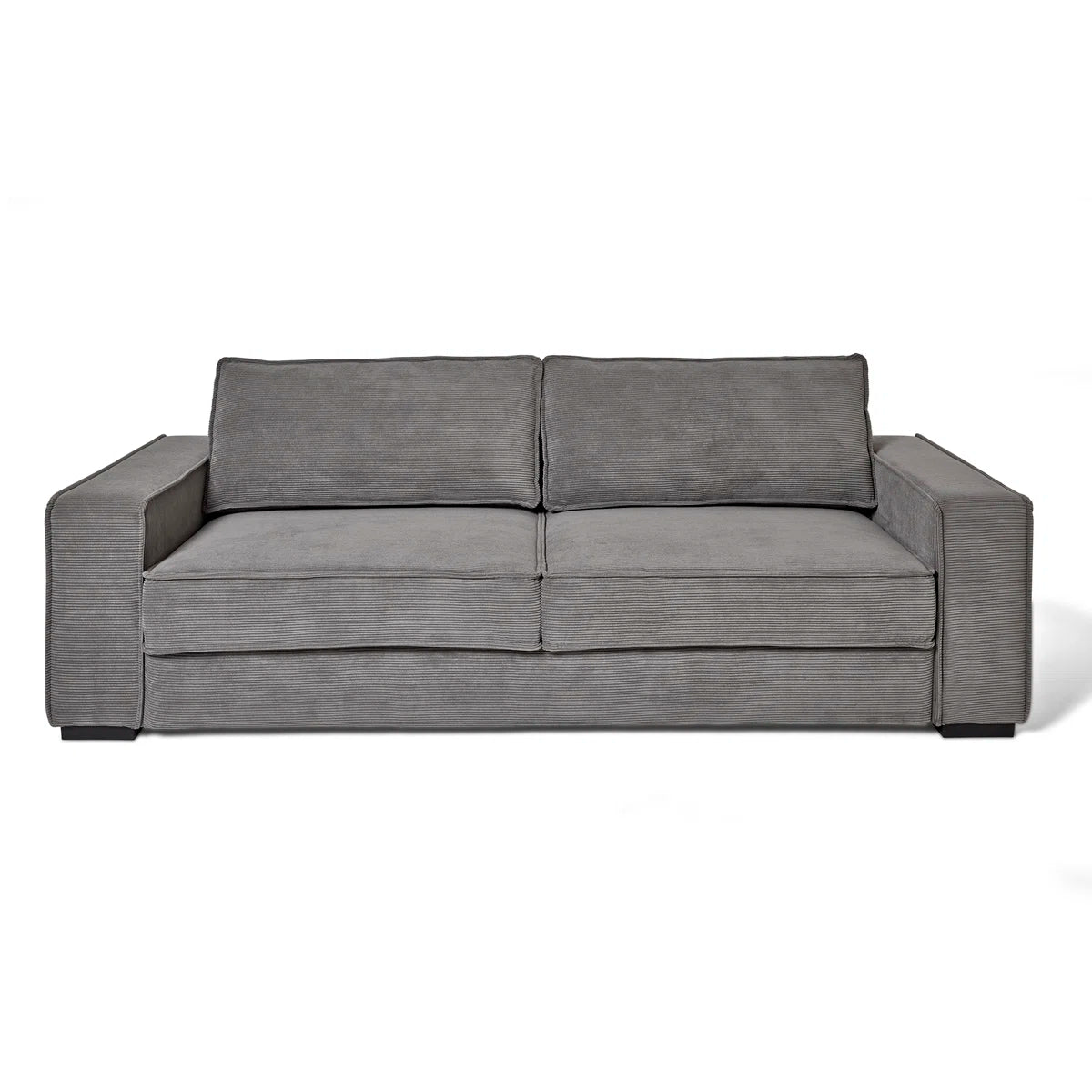 Charlene 4 Seat Grey Cord Sofa