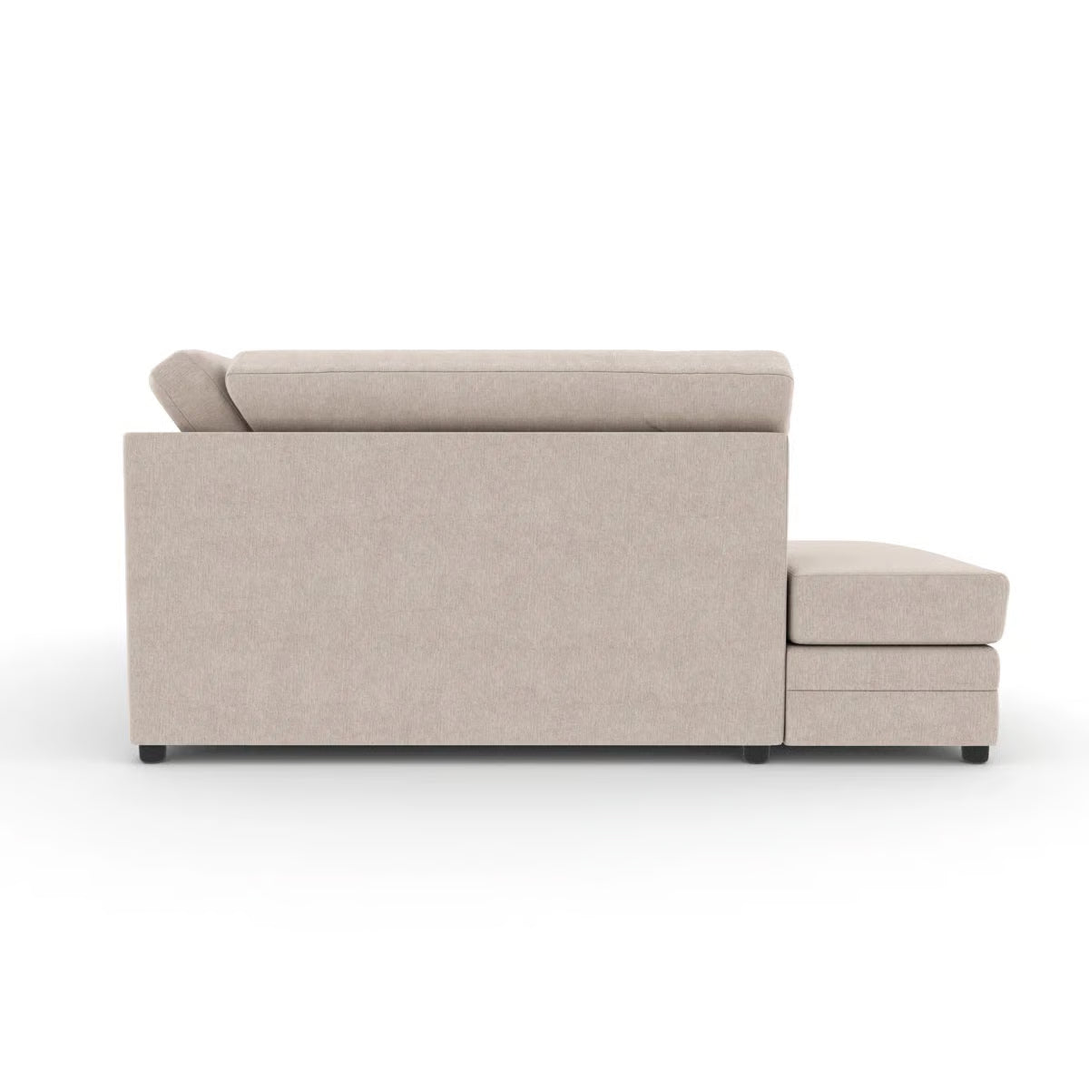 Audrey 3 Seater Left Chaise Chenille Stone Corner Sofa