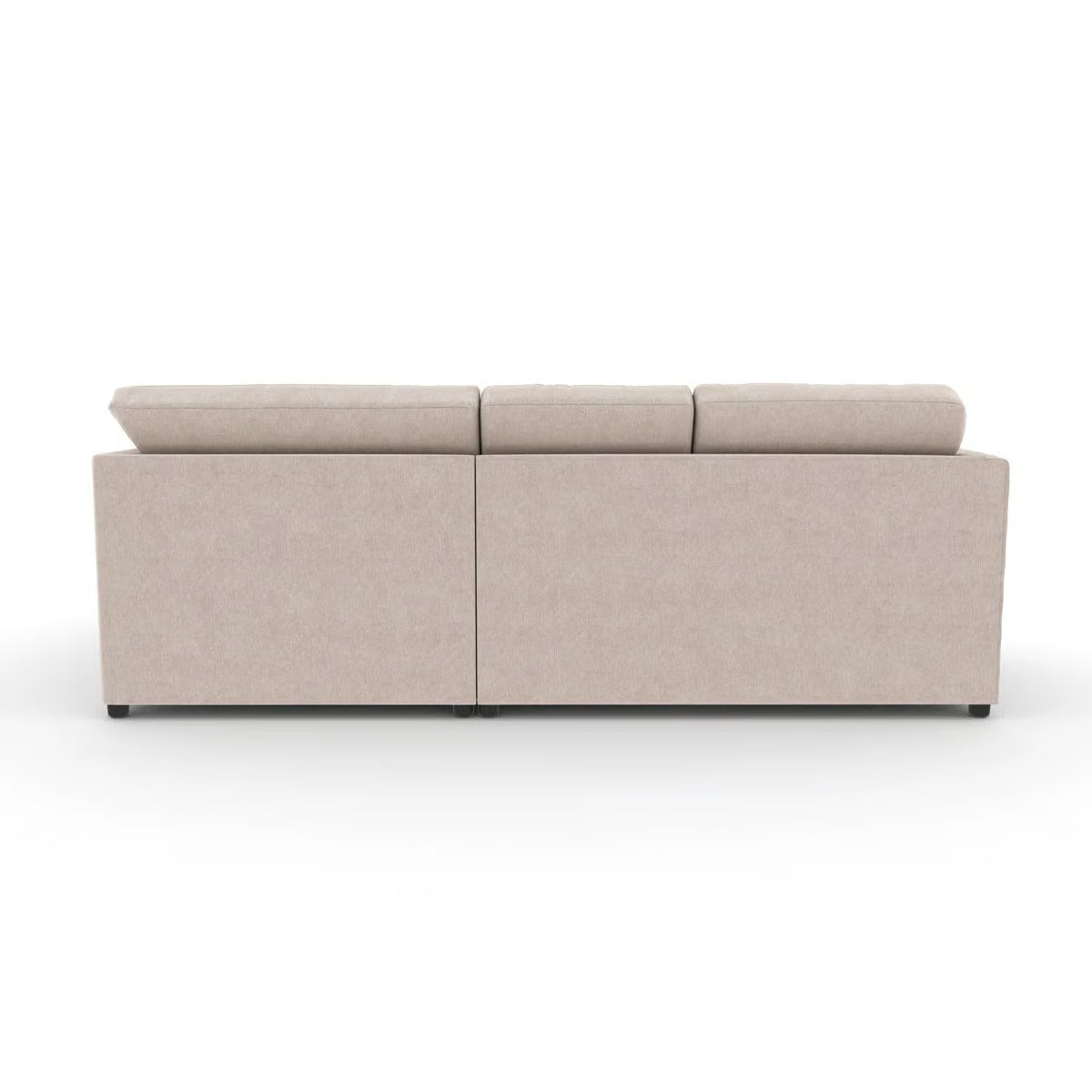 Audrey 3 Seater Left Chaise Chenille Stone Corner Sofa