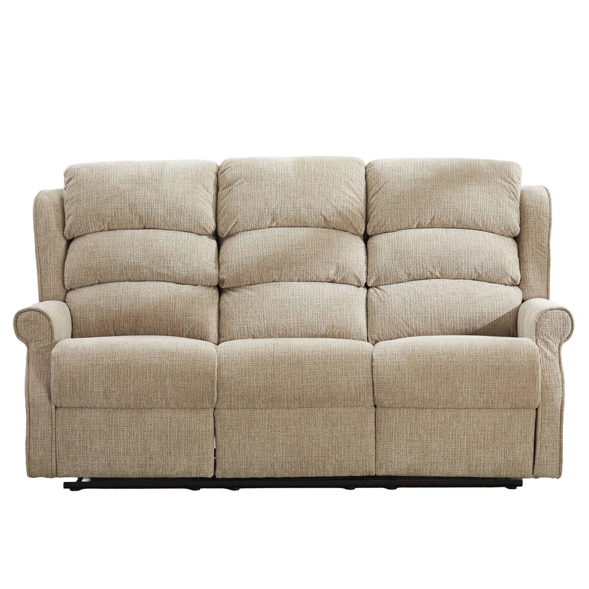 Constance 3 Seat Upholstered Manual Recliner Sofa