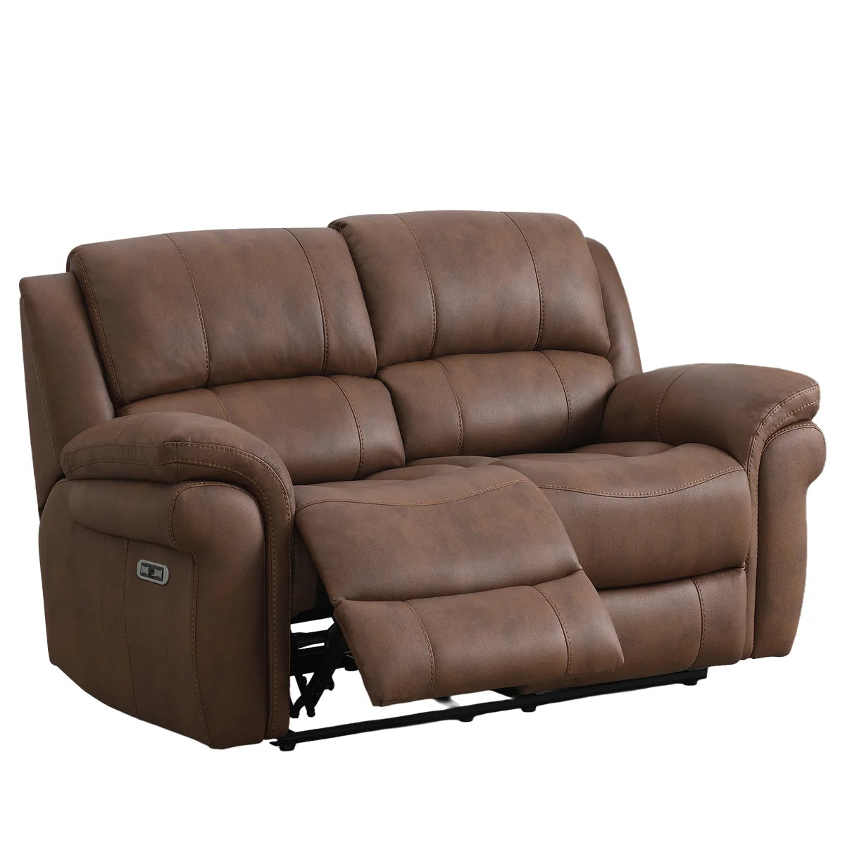 Callum 2 Seat Tan Faux Leather Electric Recliner