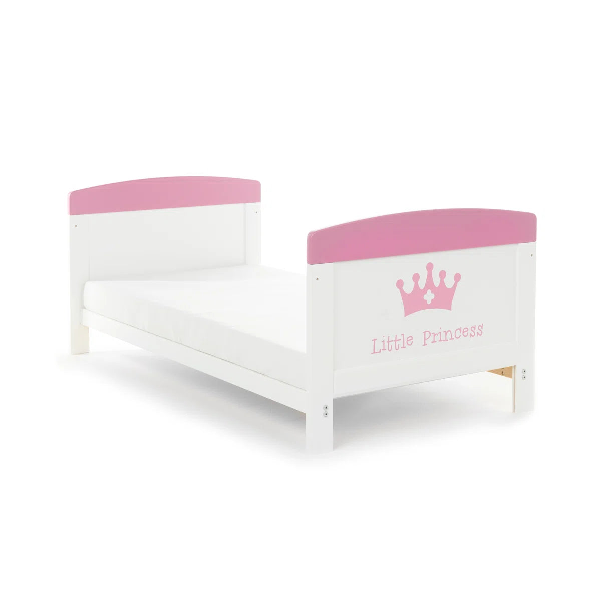Little Princess Pink & White Cot Bed