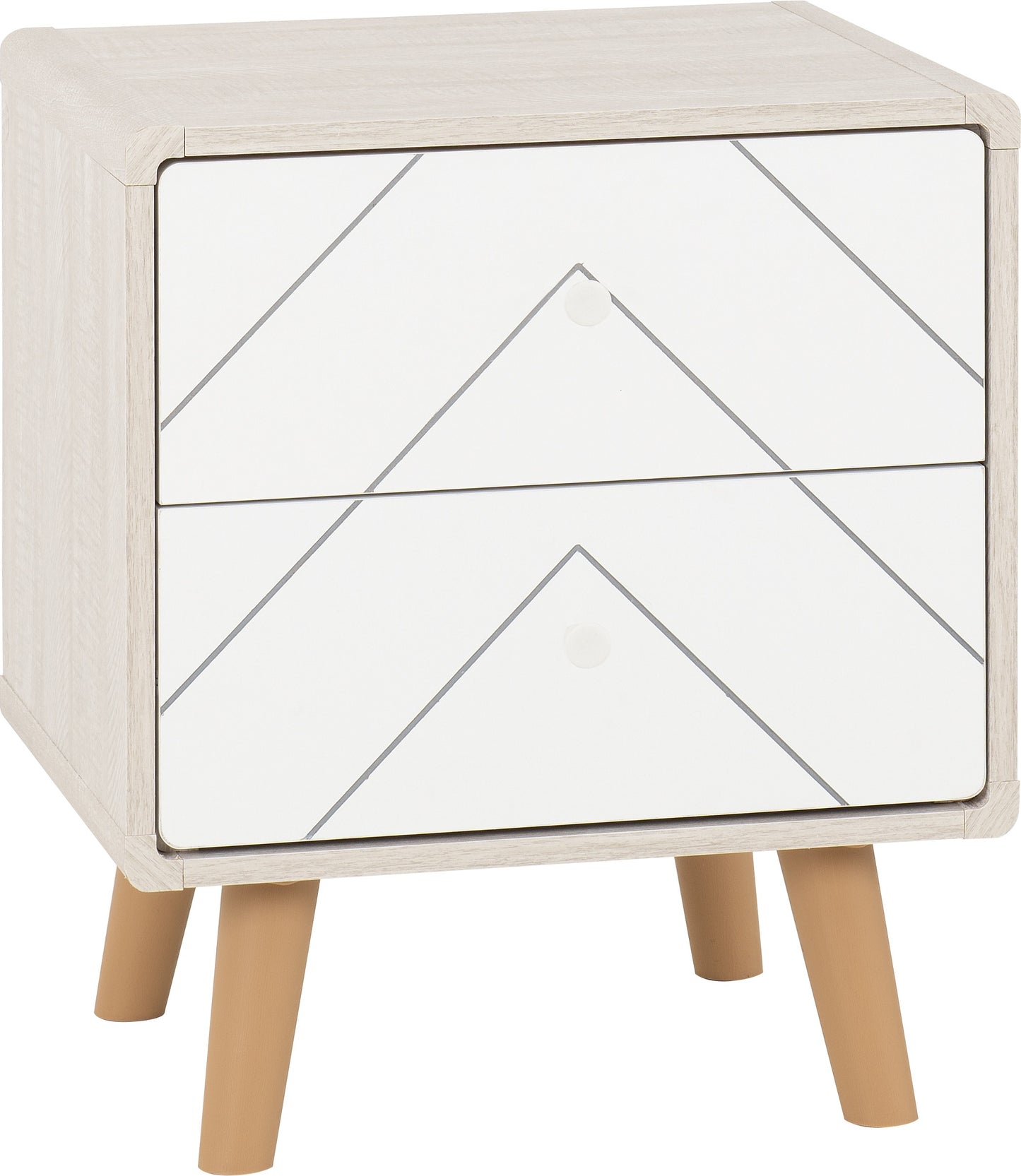 DIX 2 Drawer Bedside