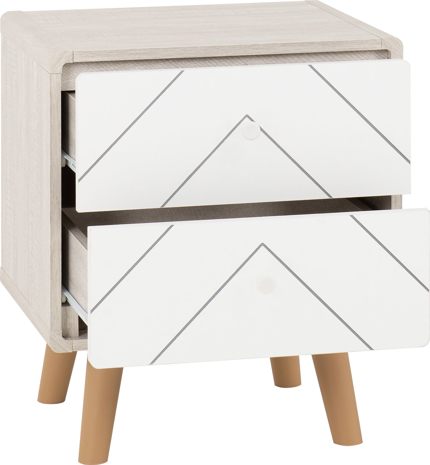 DIX 2 Drawer Bedside
